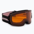 Gogle narciarskie Alpina Nakiska black/rose matt/orange