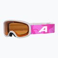 Gogle narciarskie dziecięce Alpina Piney 2.0 white/pink matt