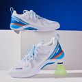 Buty do badmintona męskie VICTOR S82III AF white/myconos blue 4