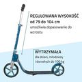 Hulajnoga miejska Hudora Bigwheel 215 niebieska 14126 9