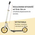 Hulajnoga miejska Hudora Bigwheel 215 beżowa 14127 9