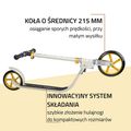 Hulajnoga miejska Hudora Bigwheel 215 beżowa 14127 10