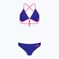 Strój kąpielowy dwuczęściowy damski aquaFeel Sun Bikini blue pink flames