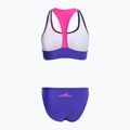Strój pływacki dwuczęściowy damski aquaFeel Racerback blue pink flames 2