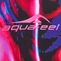 Strój pływacki dwuczęściowy damski aquaFeel Racerback blue pink flames 3