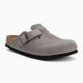 Klapki BIRKENSTOCK Boston Soft Footbed Oiled Leather Narrow iron