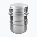 Zestaw naczyń turystycznych Tatonka Handle Mug 600 ml steel