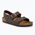 Sandały BIRKENSTOCK Milano BF Regular dark brown