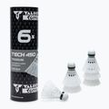Lotki do badmintona Talbot-Torro Tech 450 Premium Nylon Slow 6 szt. white