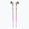 Kije narciarskie dziecięce LEKI WCR Lite SL 3D Junior neon pink/black/neon yellow