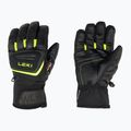 Rękawice narciarskie dziecięce LEKI WCR Team 3D Junior black ice/lemon