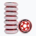 Kółka do rolek z łożyskami Powerslide PS One Spacer/Bearings 80 mm/82A 8 szt. red 2