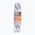 Sznurówki do rolek MYFIT Waxed Laces white/black stripes 2