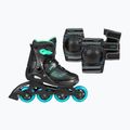 Rolki dziecięce z ochraniaczami Playlife Joker Combo Jr blue sky
