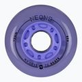 Kółka do rolek Powerslide Neons LED 72 mm/85A 4 szt. lilac