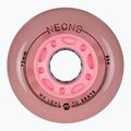 Kółka do rolek Powerslide Neons LED 72 mm/85 A 4 szt. rose