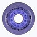 Kółka do rolek Powerslide Neons LED 76 mm/85A 4 szt. lilac