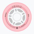 Kółka do rolek Powerslide Neons LED 84 mm/85A 4 szt. rose