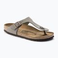 Klapki BIRKENSTOCK Gizeh Birkibuc Narrow stone
