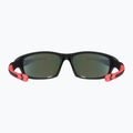 Okulary przeciwsłoneczne dziecięce UVEX Sportstyle 507 black mat red/mirror red 9