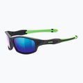 Okulary przeciwsłoneczne dziecięce UVEX Sportstyle 507 black matt/green/mirror green 6
