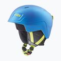 Kask narciarski dziecięcy UVEX Manic Pro blue/lime mat 6