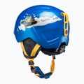 Kask narciarski dziecięcy UVEX Manic blue caterpillar 7