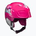 Kask narciarski dziecięcy UVEX Manic pink penguin