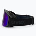 Gogle narciarskie UVEX G.gl 3000 TO black matt/mirror blue/lasergold lite/clear 4