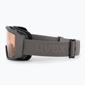 Gogle narciarskie UVEX Saga TO rhino matt/mirror silver/lasergold lite/clear 4