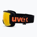 Gogle narciarskie UVEX Downhill 2100 CV black matt/mirror orange colorvision yellow 4