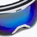 Gogle narciarskie UVEX Downhill 2100 CV white matt/mirror blue colorvision green 6