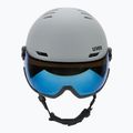 Kask narciarski UVEX Wanted Visor rhino matt/mirror blue/smoke 2