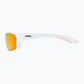 Okulary przeciwsłoneczne UVEX Sportstyle 233 P white matt/polavision mirror red 6