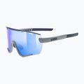 Okulary przeciwsłoneczne UVEX Sportstyle 236 Set rhino deep space matt/mirror blue/clear