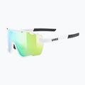 Okulary przeciwsłoneczne UVEX Sportstyle 236 Set white matt/mirror green