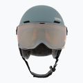 Kask narciarski dziecięcy UVEX Rocket Visor Jr rhino/blush matt/mirror silver/lasergold lite 2