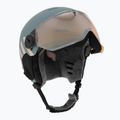 Kask narciarski dziecięcy UVEX Rocket Visor Jr rhino/blush matt/mirror silver/lasergold lite 9