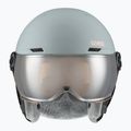 Kask narciarski dziecięcy UVEX Rocket Visor Jr rhino/blush matt/mirror silver/lasergold lite 2