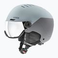 Kask narciarski UVEX Wanted Visor glacier/rhino matt/mirror silver smoke 6