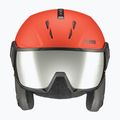Kask narciarski UVEX Instinct Visor fierce red/black matt/mirror silver/smoke 10