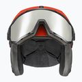 Kask narciarski UVEX Instinct Visor fierce red/black matt/mirror silver/smoke 11