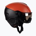 Kask narciarski UVEX Instinct Visor fierce red/black matt/mirror silver/smoke