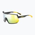 Okulary przeciwsłoneczne UVEX Sportstyle 235 sunbee black matt/mirror yellow