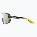 Okulary przeciwsłoneczne UVEX Sportstyle 235 sunbee black matt/mirror yellow 3