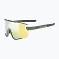 Okulary przeciwsłoneczne UVEX Sportstyle 236 Set moss green black matt/mirror yellow 7