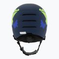 Kask narciarski dziecięcy UVEX Rocket Visor Jr blue puzzle matt/mirror blue/smoke 4