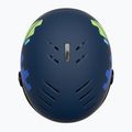 Kask narciarski dziecięcy UVEX Rocket Visor Jr blue puzzle matt/mirror blue/smoke 6