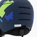 Kask narciarski dziecięcy UVEX Rocket Visor Jr blue puzzle matt/mirror blue/smoke 7