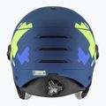 Kask narciarski dziecięcy UVEX Rocket Visor Jr blue puzzle matt/mirror blue/smoke 3